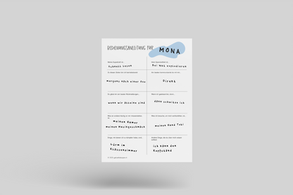 Bedienungsanleitung für Menschen