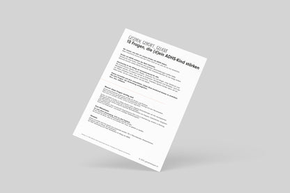 10 Fragen, die (d)ein ADHS Kind stärken